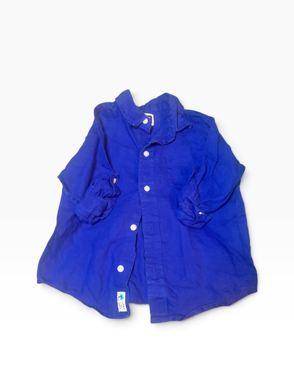 Janie and Jack 100% Linen 2T Button Down Shirt